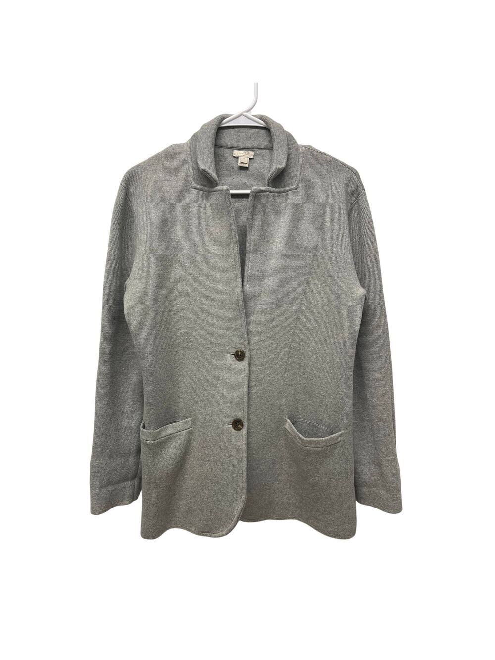 J. Crew Women's schoolboy sweater blazer long sleeve grey small preppy academia